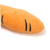 Housoutil Plush Carrot Dog Chew Toy, 4 Strips view 2