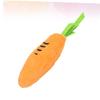 Housoutil Plush Carrot Dog Chew Toy, 4 Strips view 3
