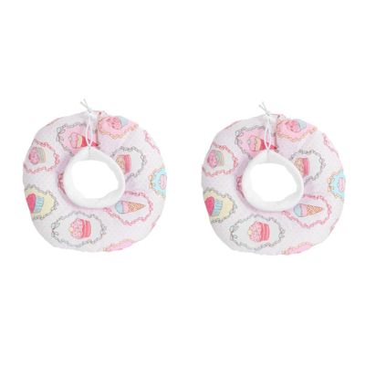 Housoutil 2-Piece Cat Collar, Soft Adjustable Recovery Cone, Breathable and Durable, for Kittens and Small Pets