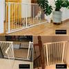 FLYIFE Pet Gate, Pressure-Mounted Safety Gate for Doors, Retractable Pet Gate, Wide Metal, Extra-Wide Stair Safety Barrier for Stair Railings, 158–169.9 cm view 4