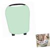 Cotton Nursing Cover, Green, Soft and Breathable view 3