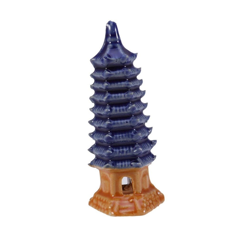 Angoily Oriental Tower Aquarium Ornament