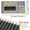 SEEDEW 5D W-Shape Eyelash Extensions, 0.07 C Curl, 15 mm, 12 Rows/Tray, Black view 2
