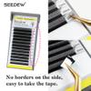 SEEDEW 5D W-Shape Eyelash Extensions, 0.07 C Curl, 15 mm, 12 Rows/Tray, Black view 3