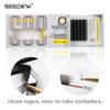 SEEDEW 4D W-Shaped Eyelash Extensions, 0.07 D, 15 mm, 12 Rows/Tray, Black view 2