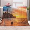EHOMERY New York Soft Throw Blanket, Orange, 240 x 180 cm view 4