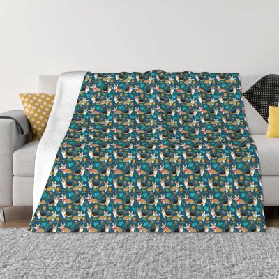 HAHAFU Customizable Printed Flannel Dog Blanket