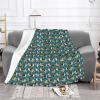 HAHAFU Customizable Printed Flannel Dog Blanket view 2