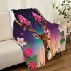 3D Moose Plush Flannel Blanket, 100 x 130 cm view 3