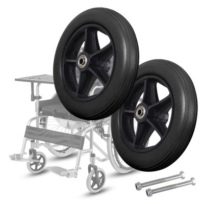WORDFUN Wheelchair Front Wheels, 6/7/8 in Replacement Casters, 2-Pack