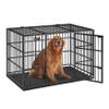 Feandrea Heavy-Duty Dog Crate, 122 x 75 x 80 cm, Ink Black, PPD006B01 view 1