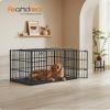 Feandrea Heavy-Duty Dog Crate, 122 x 75 x 80 cm, Ink Black, PPD006B01 view 2