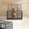 Feandrea Heavy-Duty Dog Crate, 122 x 75 x 80 cm, Ink Black, PPD006B01 view 4