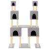 LAPOOH Cat Tree with Sisal Scratching Posts, Light Gray, 199 cm view 3
