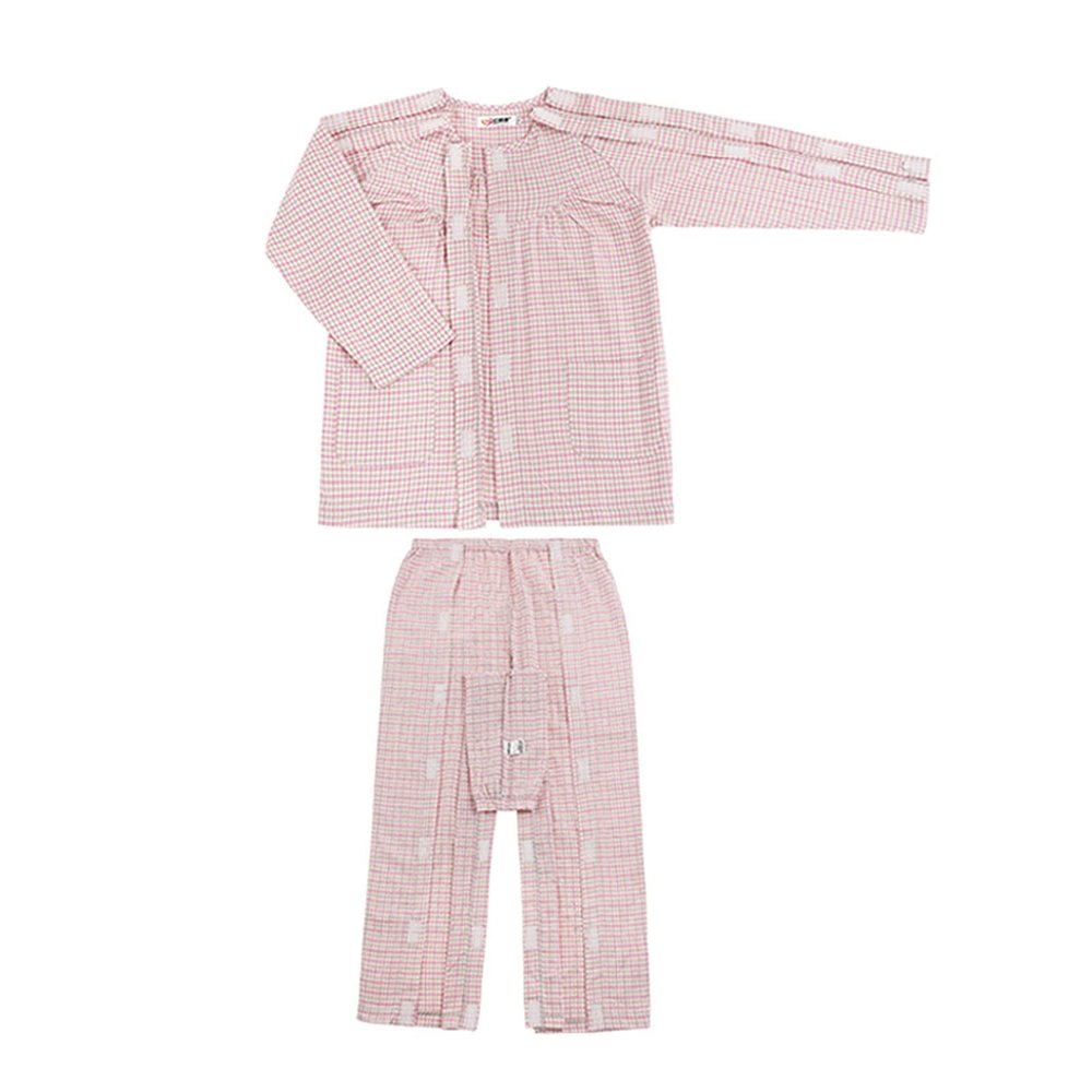 Patient Care Pants with Side Opening for Incontinence and Bedridden Patients