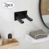 AlpenLife Basics 2-Pack Wall-Mounted Hair Dryer Holders, Styling Tool Organizer for Home and Hotels view 3