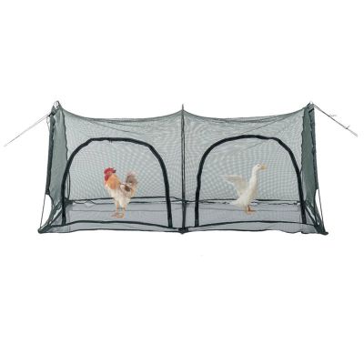 Pop-Up Chicken Run for Small Animals, Portable Outdoor Pet Enclosure