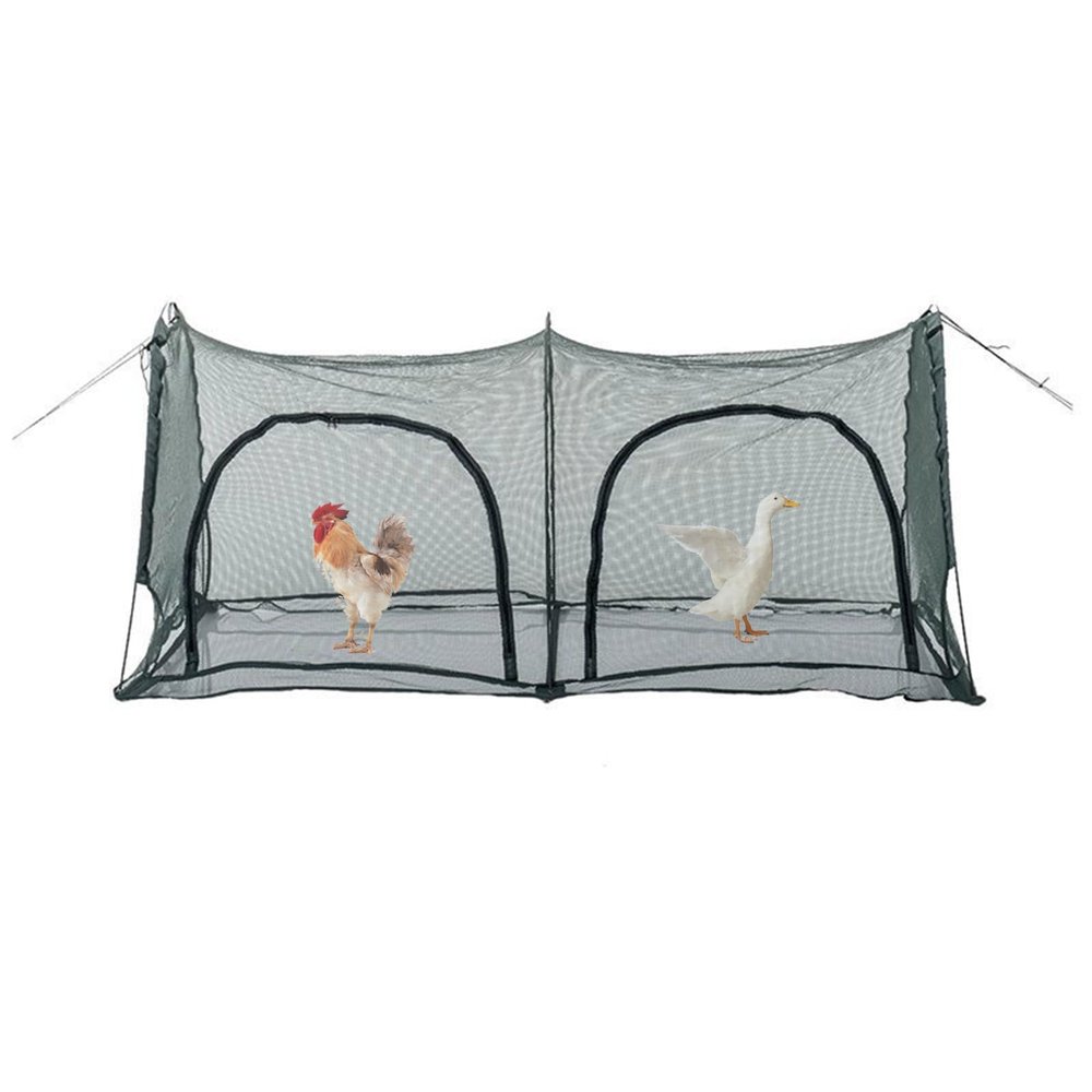 Pop-Up Chicken Run for Small Animals, Portable Outdoor Pet Enclosure