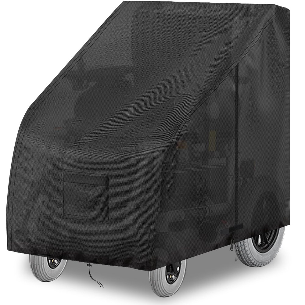 YBYHFAA Manual Wheelchair Cover, 100% Waterproof 600D Oxford, Black