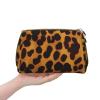 VTCTOASY Cheetah-Leopard Print Makeup Bag, Portable Cosmetic and Toiletry Pouch, White, One Size view 3