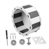Black 17 cm Hamster Wheel with Steel Axle for Small Pets view 1