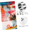 Black 17 cm Hamster Wheel with Steel Axle for Small Pets view 4