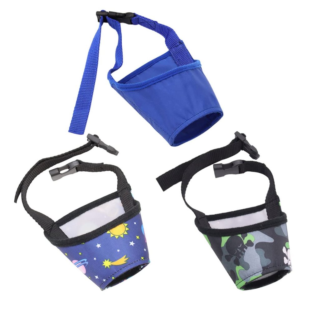 Housoutil Adjustable Dog Muzzle - 3 Pack