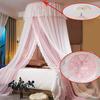 IxapA Girls' Bed Canopy, Double-Layer Transparent Mesh Dome Curtain for Twin, Full, Queen, and King Beds view 3