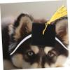 Angoily 4-Piece Pet Graduation Caps with Adjustable Tie for Dogs and Cats view 4