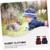DOITOOL 2-Piece Christmas Rabbit Vest with Leash, Bunny-Pattern Harness for Small Pets view 3