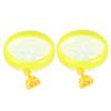 18 cm Hamster Wheel with Stand, Yellow Plastic Exercise Wheel view 1