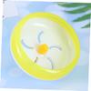 18 cm Hamster Wheel with Stand, Yellow Plastic Exercise Wheel view 2