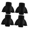 Mobestech 4-Piece Rubber Tips for Trekking Poles, Anti-Slip Triangular Covers view 1