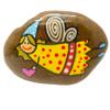 Andys Steinwelt Tooth Fairy Guardian Angel Lucky Stone, Approx. 6 cm, Yellow 125 view 2