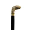 Solid Brass Walking Cane with Victorian Golf Head view 1