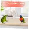 Housoutil Cuttlebone Chew Toys, 6 Pieces with Metal Holders view 3