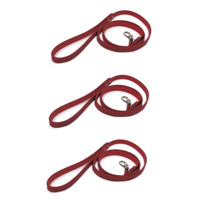 Angoily 3-Piece PU Dog Leash for Cats and Dogs