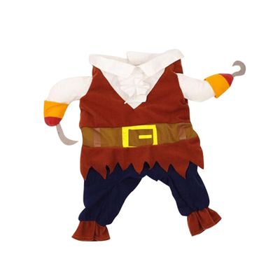 Angoily Pirate Costume with Hat for Cats and Dogs S