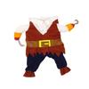 Angoily Pirate Costume with Hat for Cats and Dogs S view 1