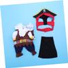 Angoily Pirate Costume with Hat for Cats and Dogs S view 4