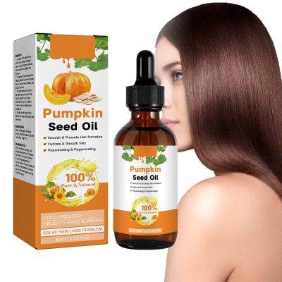 Alelyer Organic Pumpkin Seed Oil for Hair Growth and Damaged Hair Repair