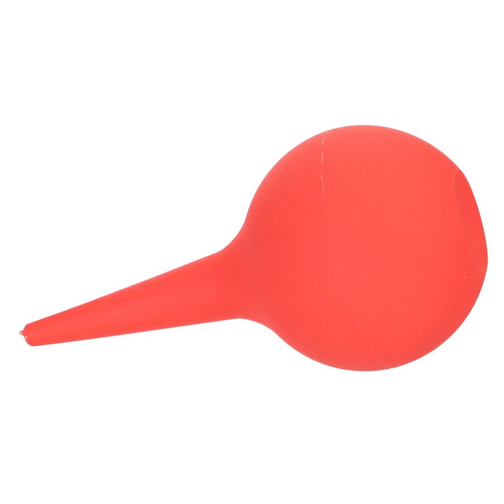 1-Piece Red Rubber Ear Cleaning Bulb