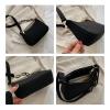 DUNSBY Women's Underarm Handbag, Single-Shoulder Bag (Black) view 4