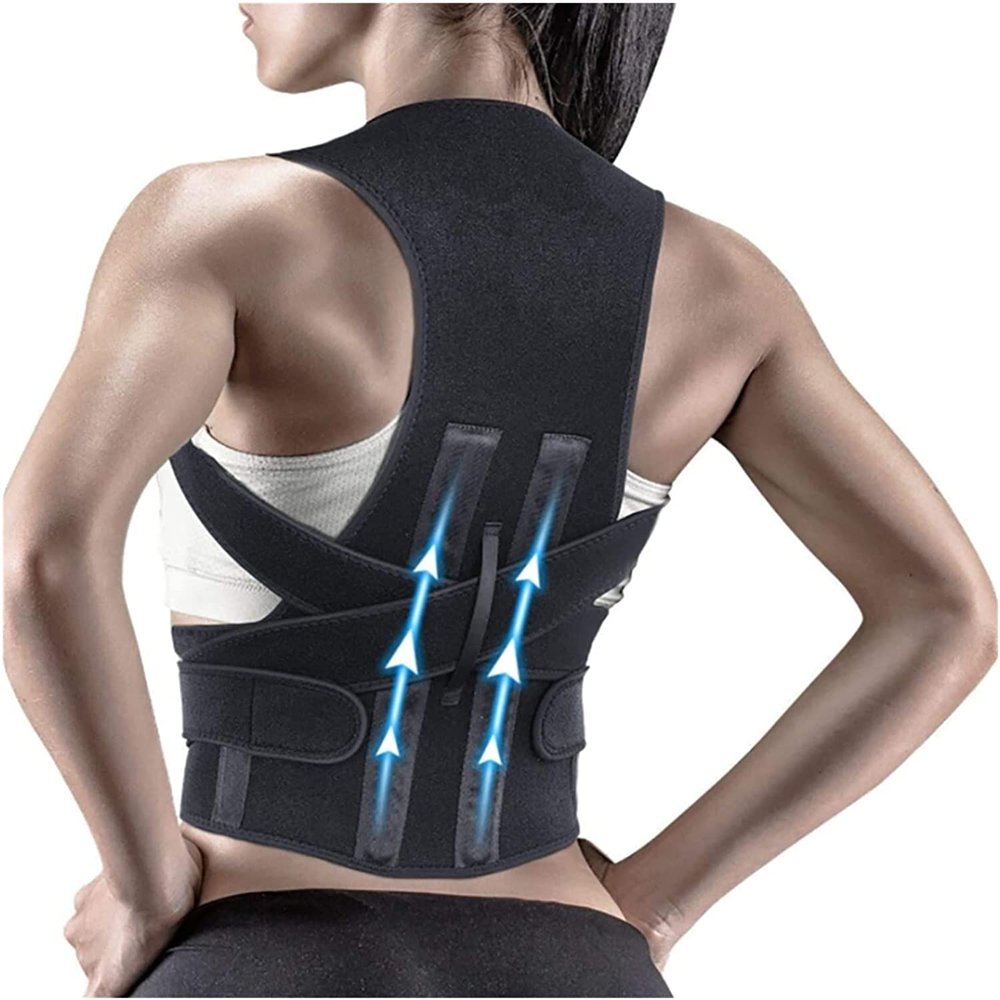 TILEZE Adjustable Posture Corrector, Straighter Back, Comfortable Back Brace for Neck, Back and Shoulders
