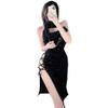 SINMIUANIME Sexy Qipao Cosplay Lingerie Set, Black view 1
