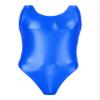 ML-Sport24 Wetlook Men's Thong Bodysuit, Sleeveless, Low Back, Crotch Snap Closure, Glossy Stretch, 80% Polyamide/20% Elastane, XL, Royal Blue view 1