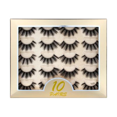 UAMOU Artificial Mink Eyelashes, MIX, 28 Styles, Natural Soft Fluffy Volume, Handmade (Color: Y406, Size: 1)