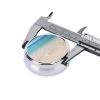 Beach Clear Sea Sand Round Mini Metal Pill Organizer, 3 Compartments view 2