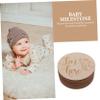 ibasenice Wooden Monthly Milestone Cards for Newborns, 14-Piece Baby Signs and Cards for Baby Showers view 3