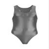 ML-Sport24 Wetlook Men's Thong Bodysuit, Sleeveless, Boxer Back, Glossy Stretch, 80% Polyamide/20% Elastane, S, Navy view 1